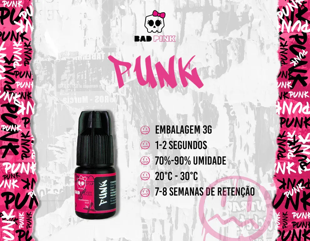Cola Adesivo Bad Pink Punk Preto-4.webp