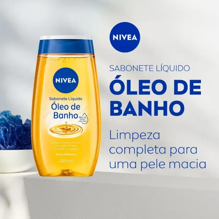 Nivea Sabonete Líquido Óleo de Banho 200ml-3.webp