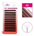 Cílios 4d W Fadvan Marrom Volume Egípcio Mix Tamanho Único