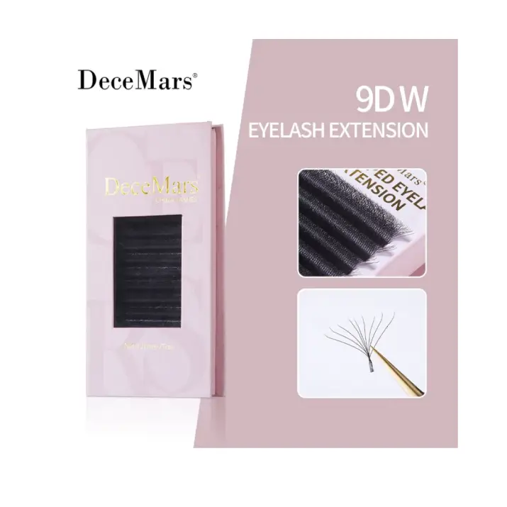 [CI0959] Cílios Decemars 9D W Shaped 0.07 D Mix 8-15 Preto