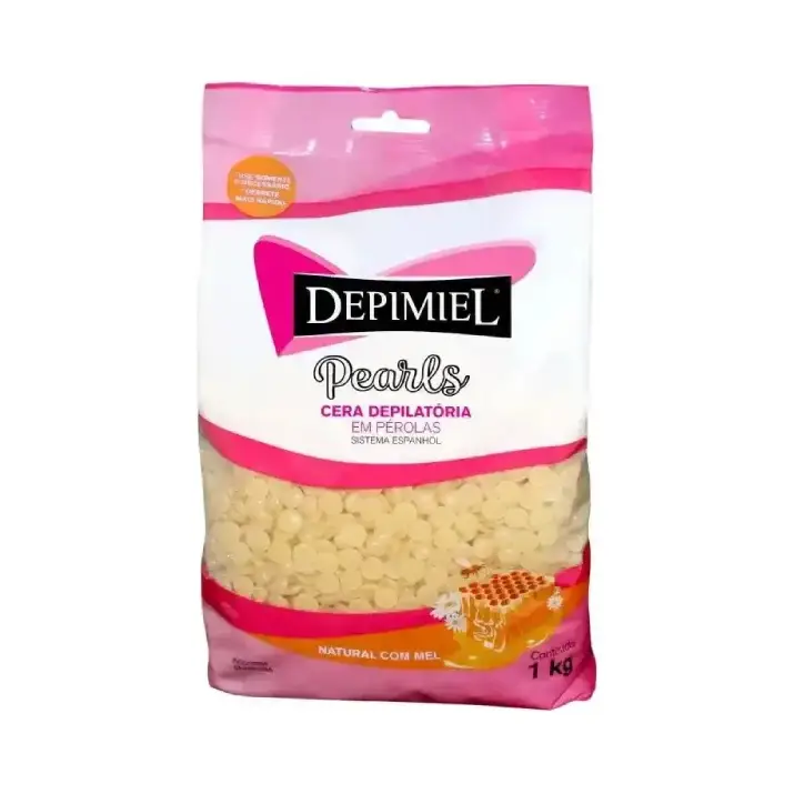 [DE0002] Cera Depilatória Depimiel 1kg Em Pérola Profissional Quente