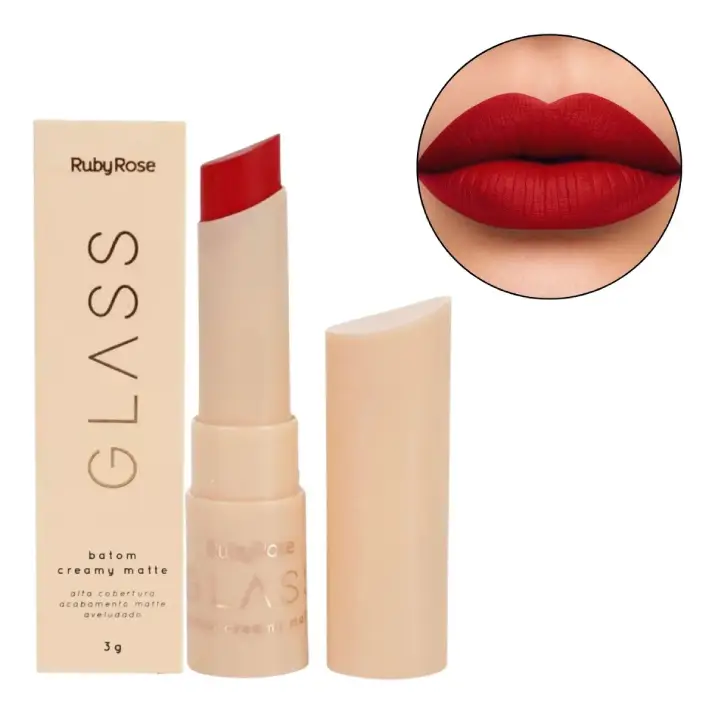 Batom Creamy Matte Glass Hbf567 Gl07 - Unit Ruby Rose