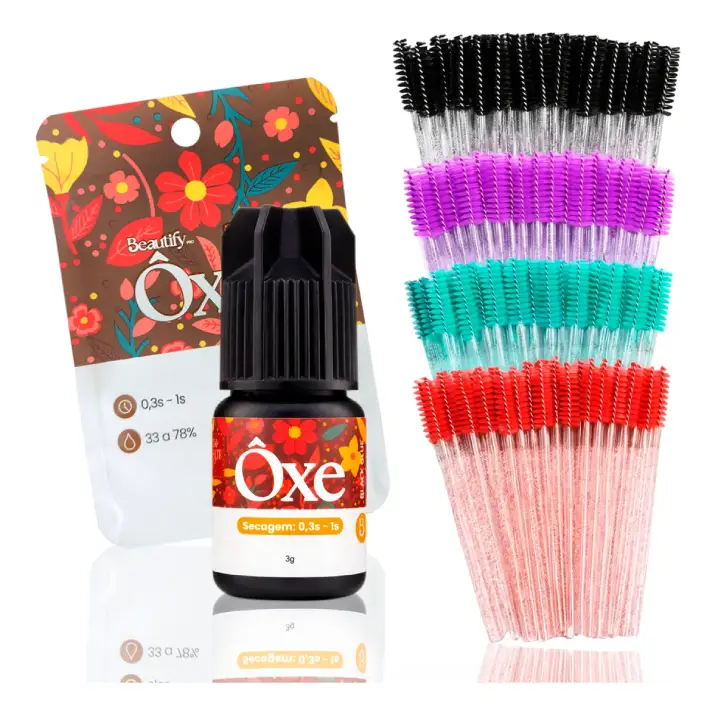 Cola Adesivo Ôxe Beautify Pro Extensão De Cílios Com Anvisa Preto