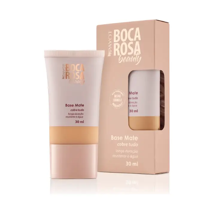 [MQ0019] Base Líquida Payot Boca Rosa Beauty Mate Tom 6-Juliana 30mL Alta Cobertura