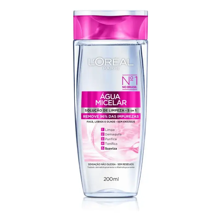 Água Micelar Solução De Limpeza 5 Em 1 L'oréal Paris Todos Os Tipos De Pele