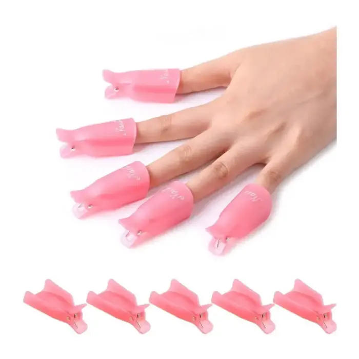 [UN0003] Clips de Remoção para Unhas em Gel (Kit com 5 unidades) (roxo)