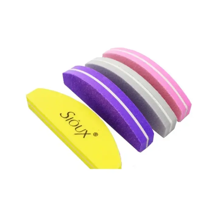 [UN0006] Kit 12 Mini Lixas Boomerang Profissional Nails cor Cinza