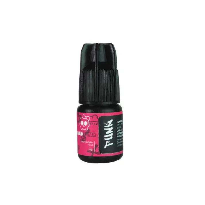 [CI0046] Cola Adesivo Bad Pink - Punk Para Extensão De Cílios Cor Preto