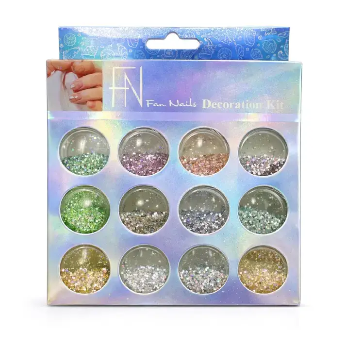 [UN0015] Glitter Holografico para Decoração Nail Art - Colorido