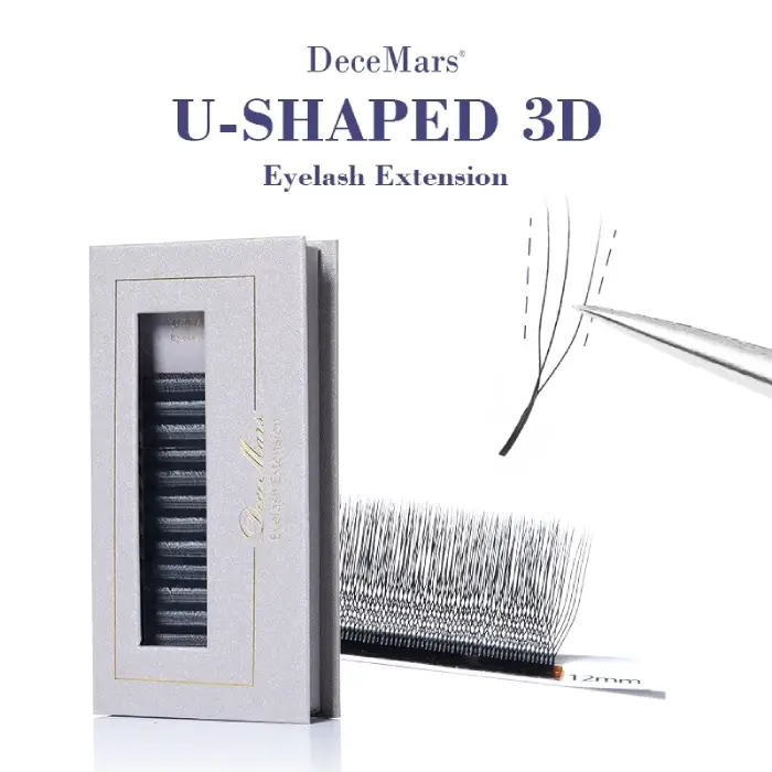 [CI0111] Cílios Decemars U-Shaped 3D W 0.07 Curvatura D (5mm)